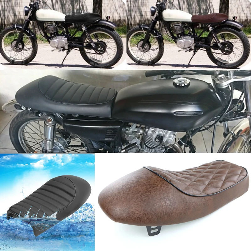 

Universal Brown Retro Motorcycle Hump Cafe Racer Seat For Suzuki GS For Yamaha XJ Ducati