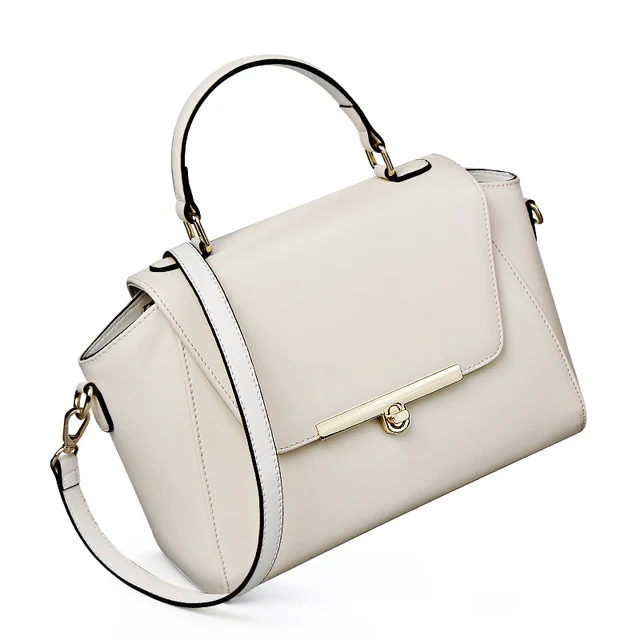 Padieoe Fashion Leather luxury handbags women bags designe Messenger Bag Genuine Real Cow Leather Ladies Handbags  girl lady