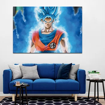 

goku dragon ball super anime manga fantasy KB643 living room home wall print modern art decor wood frame poster