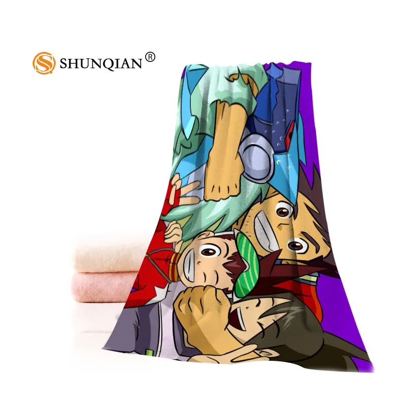 

Hot Custom Megaman Cartoon Towel Printed Cotton Face/Bath Towels Microfiber Fabric For Kids Men Women Shower Towels A7.24-1