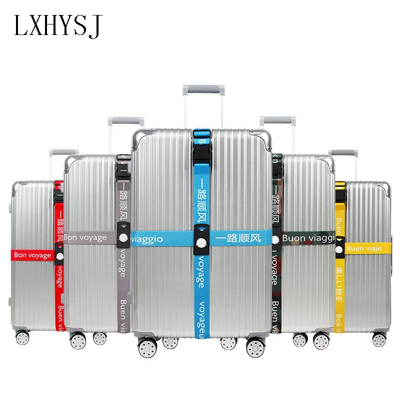

Elastic force Adjustable Luggage straps Detachable Cross baggage belt Polyester Suitcase Packing belt Travel accessories