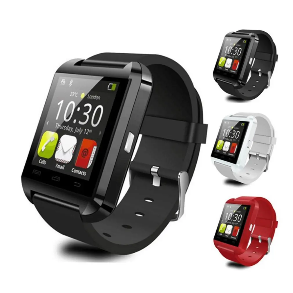 

U8 Bluetooth Smart Watches For Android IOS Touch Screen Clock Wrist Watches Men Women Electronics Sport Smart Bracelet Dropship