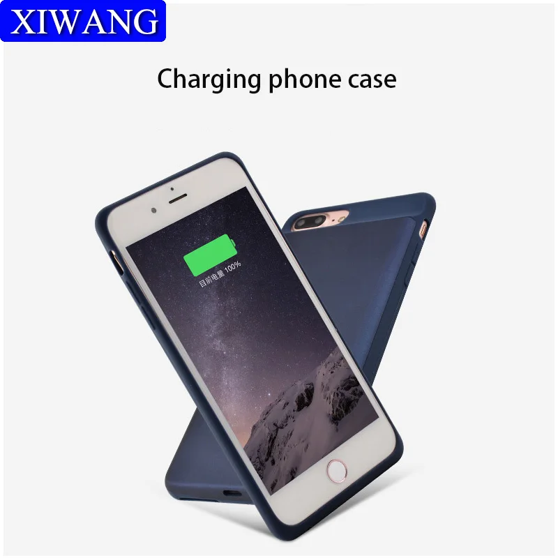 7200mah phone case battery wireless charger protector silicone