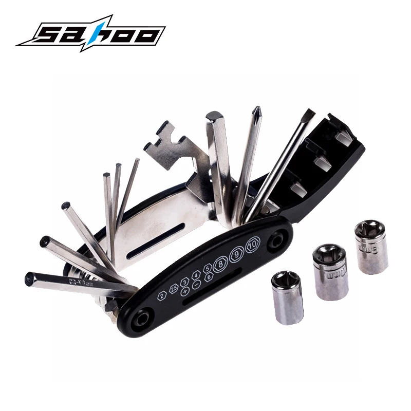 

SAHOO 16 in 1 multi function mtb bicycle tools bike tool repair tools cycling accessories