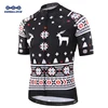 Anti-Wrinkle Black Christmas Cycling Jersey Short sleeves 2022 New Hombre Bike Wear Maillot Top Summer Pro Cyclist Clothes Shirt ► Photo 2/6