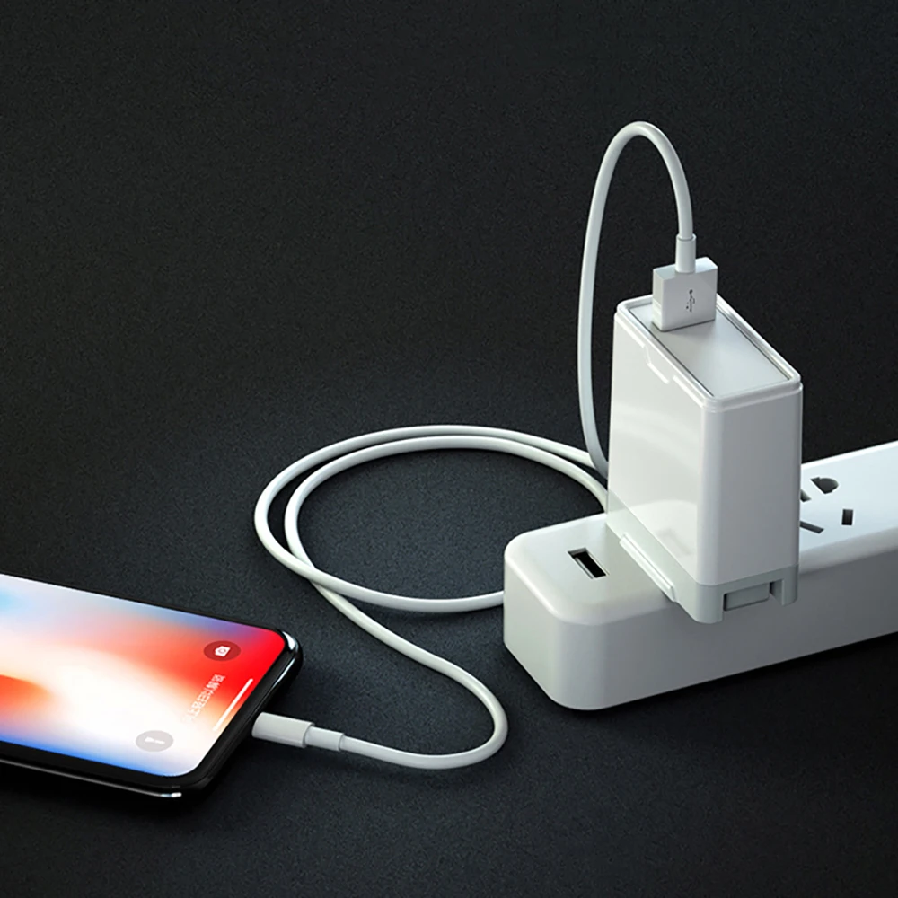 SIKEMEI 1 м USB 8-контактный кабель для iPhone X XS 8 7 6 S Plus 5s iPad Air 1 метр USB зарядное устройство шнур синхронизации данных провод