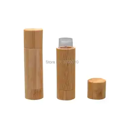 5 г Новый макияж Бамбук Дизайн пустой тюбик помады DIY косметические контейнеры бальзам для губ трубы Bamboo Lip Stick Трубки F389