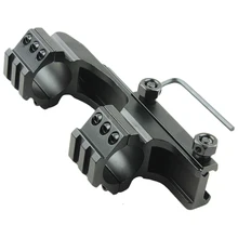 Funpowerland Высокое качество Черный цвет 25,4 мм двойное кольцо консольный сверхмощный прицел Крепление Пикатинни/Вивер