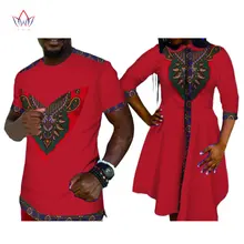 Лето г. продвижение платья для вечерние короткие женские Африка костюмы мужская рубашка семейная одежда одинаковая пара принт ткань BRWYQ20