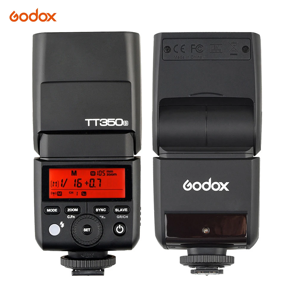 Godox TT350S 2,4G беспроводная 1/8000S HSS Вспышка ttl Master& Slave камера Вспышка Speedlite для sony A77II A7RII A7R A58 A99 RX10