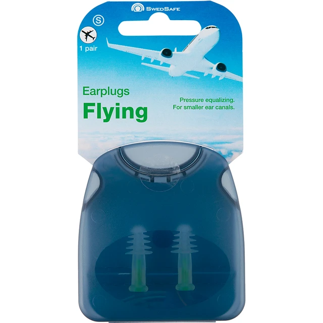 Swedsafe flying earplugs air plane pressure balance ear pain reduce