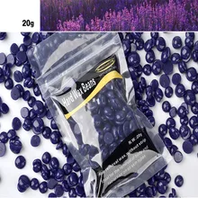 Новая 1 сумка 20 г без полос для удаления горячей пленки гранула твердого парафина воск для зоны бикини приспособления для удаления волос фиолетовый цвет для дропшиппинг