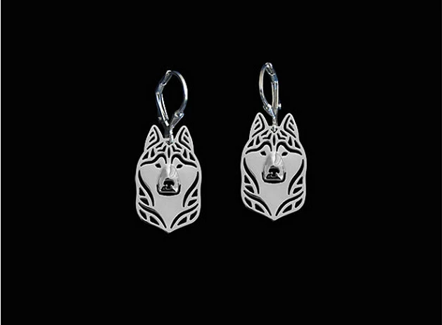 

Drop Shipping-Siberian Husky Earrings
