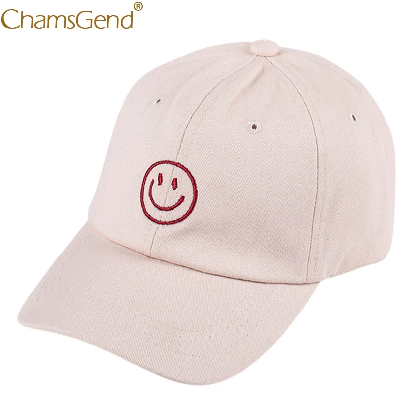 

Embroidery Smiling Face Baseball Caps Unisex Women Men Hip Hop Snapback Summer Visors Trucker 3 Color Hats 90214