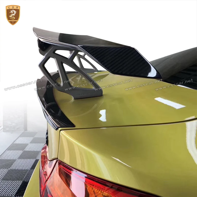 V Стиль углеродного волокна задний спойлер крышка багажника хвост крыло для BMW M3 M4 Автомобиль Стайлинг авто аксессуары