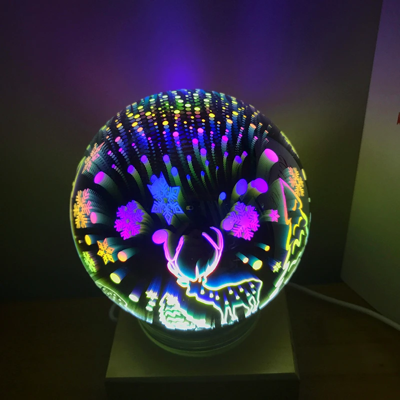 LED Light Creative USB Rechargeable Crystal Ball Lamp ...