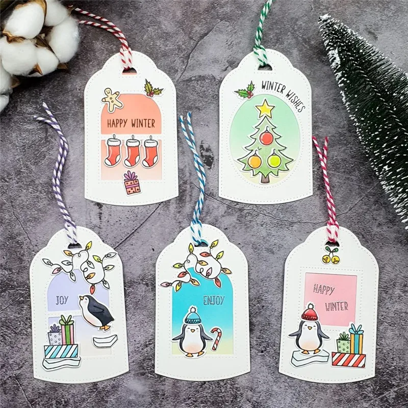 

GJCrafts Little Tag Metal Cutting Dies Scrapbooking Album Stencil Card Dies Embossing Die Cut New Dies for 2019 Decoration