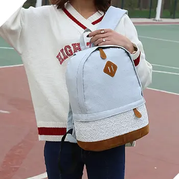 

Women Floral flax Casual backpack Women Lace Printing Student Bag FA$1