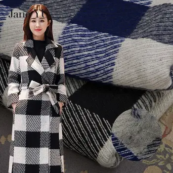 

JaneYU New Style Woolen Cloth Double Colored Cashmere Wool Fabric Small Fragrant Wind Thickening Autumn And Winter Women's