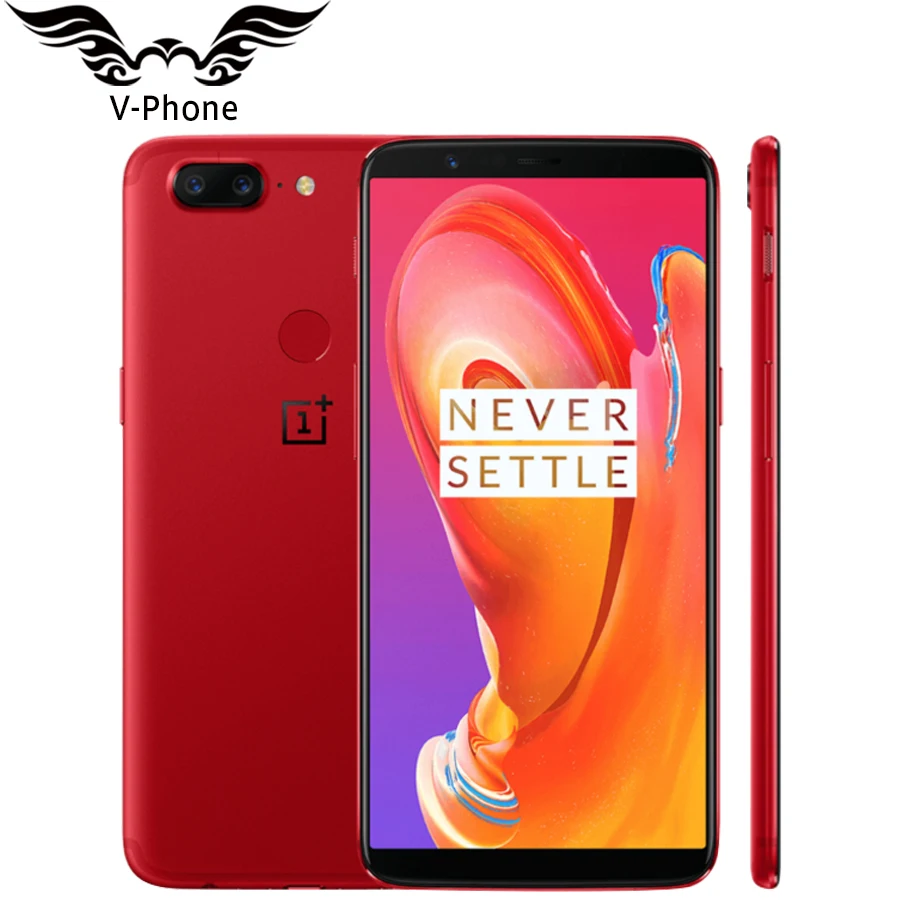 Абсолютно Oneplus 5T 8 ГБ ОЗУ 128 Гб ПЗУ мобильный телефон 4G Snapdragon 835 Восьмиядерный 6,0" отпечаток пальца NFC Android-смартфон