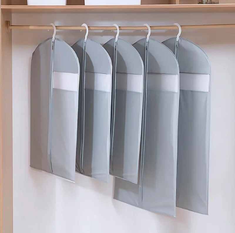 

1pcs Breathable Clothing dust cover Dress Carrier Care Bag Hanging Clothes Protector Suit Travel Zip Garment Cover