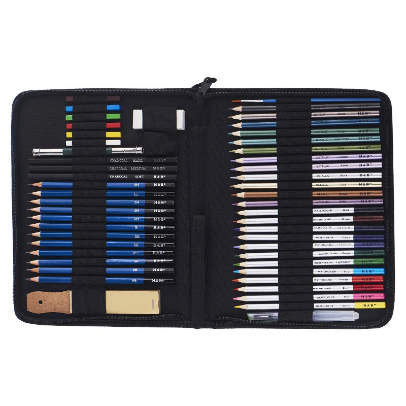 

Art Set Color Pen Colorful Pencil Wax Crayon Oil Painting Brush Children Student Drawing Tool Set Art Drawing Toys Artist Gifts