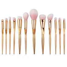 2016 12Pcs Rose Gold Pink Makeup Brushes Tools Set Face Foundation Powder Eyeshadow Eyeliner Lip Blush Brush Tool Kit
