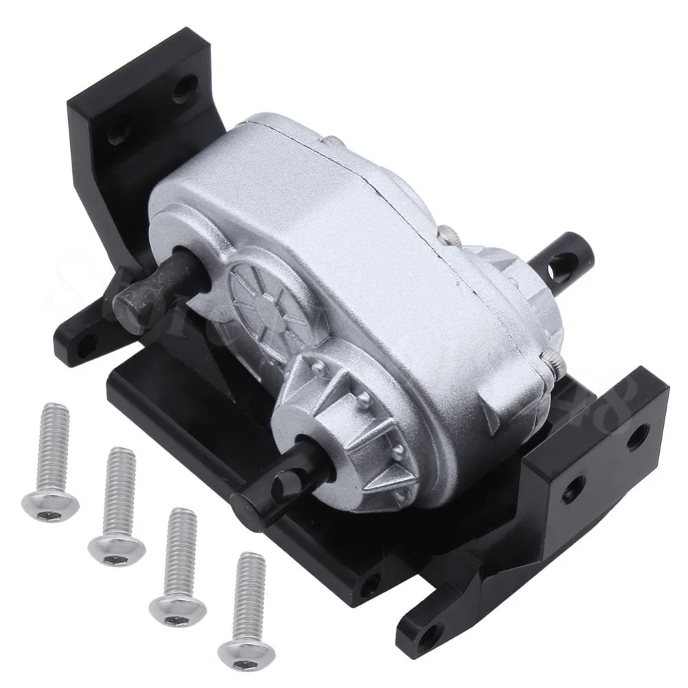 

Transfer Case w/Mount Holder Skid Plate for Axial SCX10 Land Rover D90 RC4WD Gelande II 1/10 RC Crawler Car