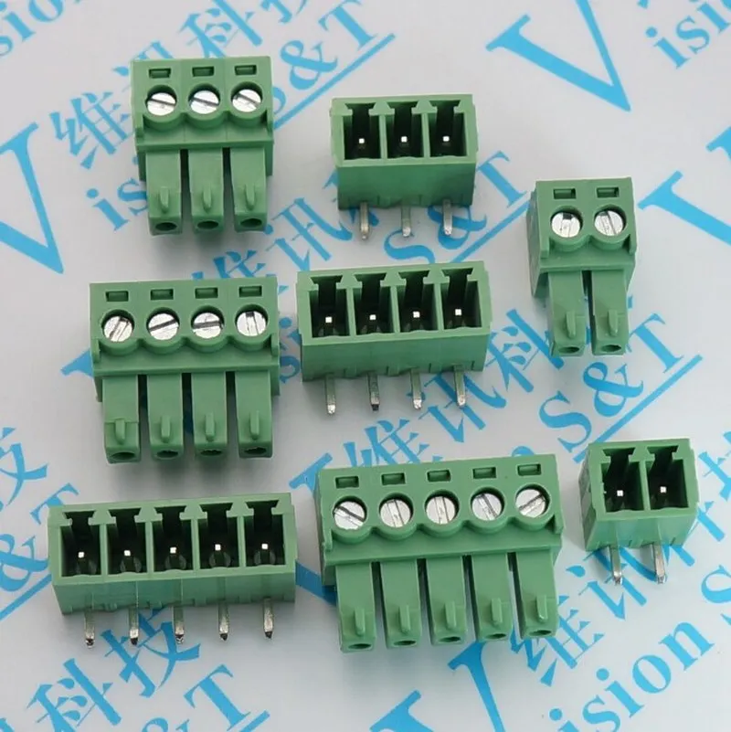 

10Set 3.81 15EDG 15EDGK pluggable terminal 3.81MM looper needle Right angle 2/3/4/5/6/7/8 Pin
