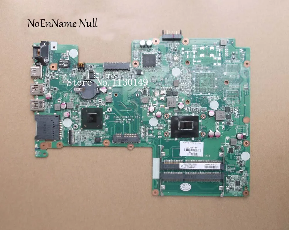 701696 001 Freeshipping Laptop Motherboard 701696 501 for Pavilion 15 SR0N9 i3 3217U SLJ8C chips DA0U36MB6D0