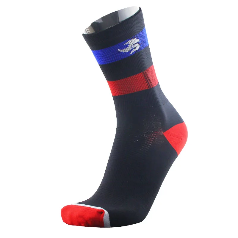 

2018 New Unisex Cycling Socks High elasticity outdoor Sports Socks quick dry road bicycle riding socks 3 Colors Men's Cycling