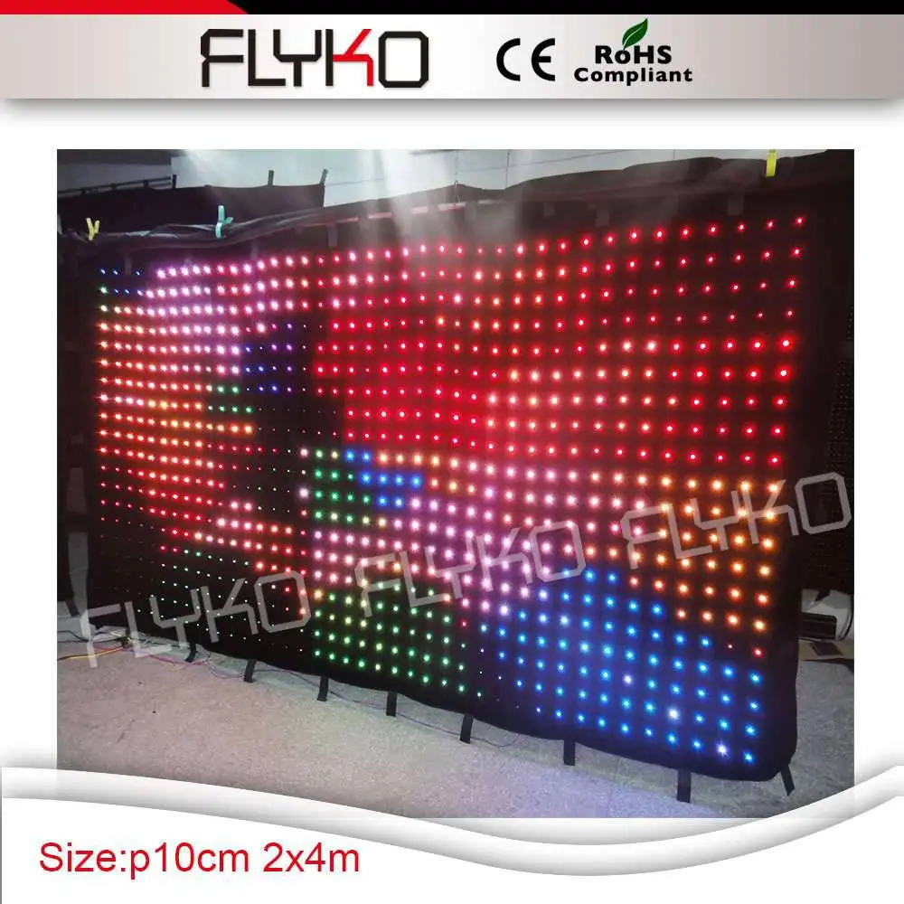 

beautiful dj stage backdrop for night bar with SD controller DMX dj booth curtain