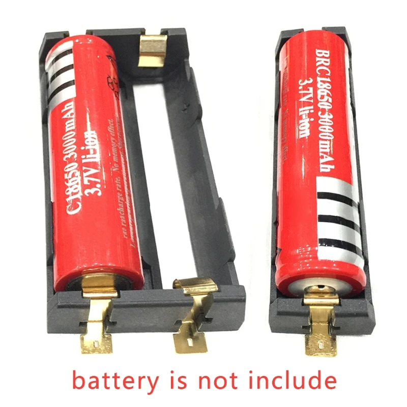 

3pcs 18650 Series Batteries Holder Box With Bronze Pins Storage Case Battery Container