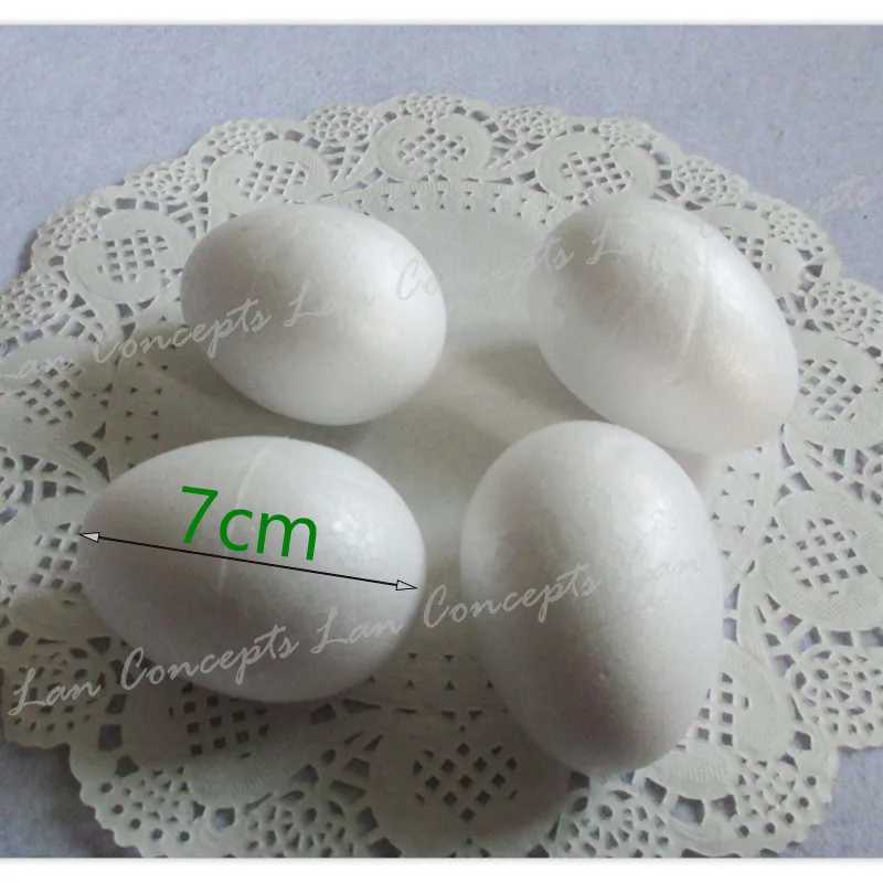 7cm Oval shaped Styrofoam for DIY craft Easter eggs 1