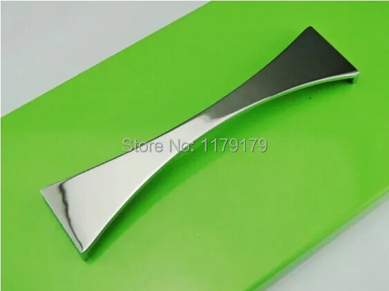 

160mm modern simple fashion furniture handles shiny silver kitchen cabinet wardrobe handles 6.3" chrome dresser cupboard pulls