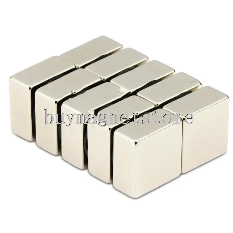 

5pcs N35 Bulk Super Strong Block Cuboid Magnets Rare Earth Neodymium 20 x 20 x 10 mm ndfeb Neodymium magnets