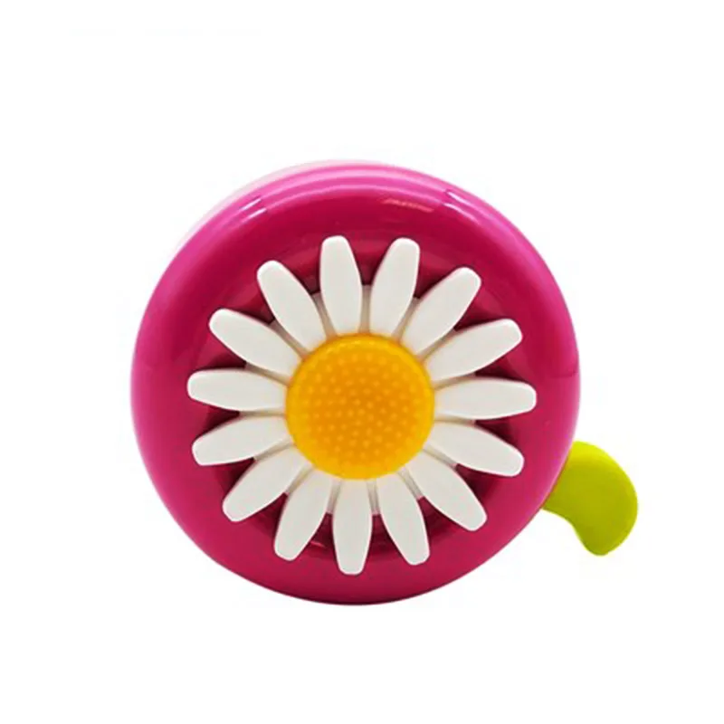 Cycling Ring Bike Bell Bicycle Alarm Daisy Flower Multi-color Funny Bicycle Horns Bike Kids Children for Handlebars - Цвет: rose red green