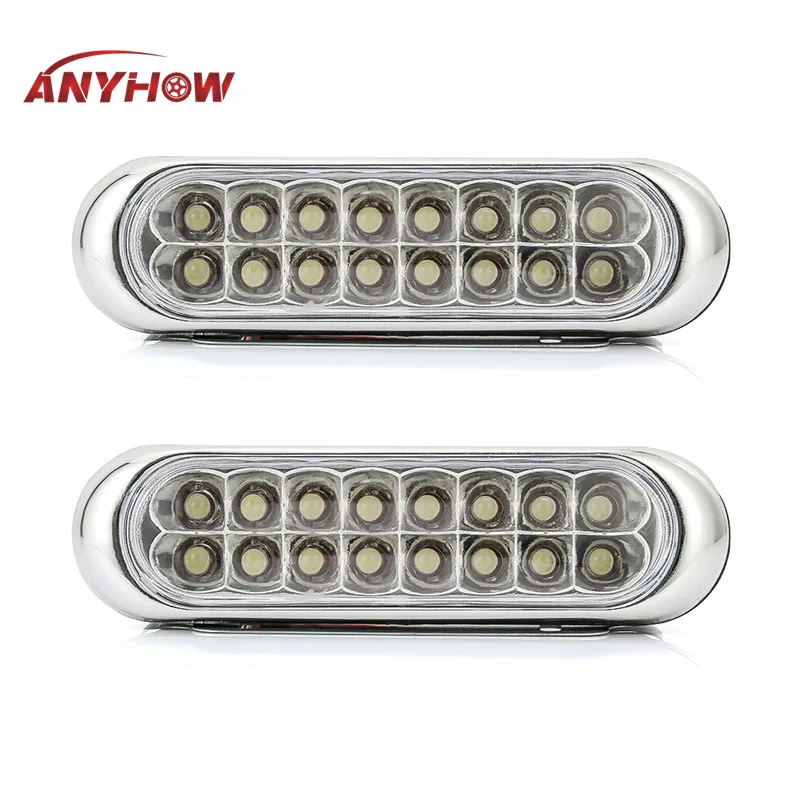 

ANYHOW NEW 2PCS Light bar work light 6000K white spot 16 led car Daytime Running Light 12v 24v Universal anti-fog lamp headlight