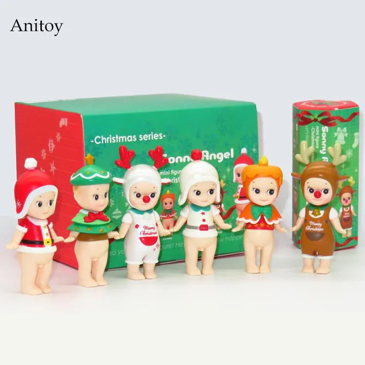 

Sonny Angel 6pcs/set Mini Christmas Series Sonny Angel Dolls PVC Action Figure Collectible Model Toy 8cm KT2530
