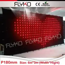 3x6 м Flyko складной и портативный занавес для сцены светодиодный экран