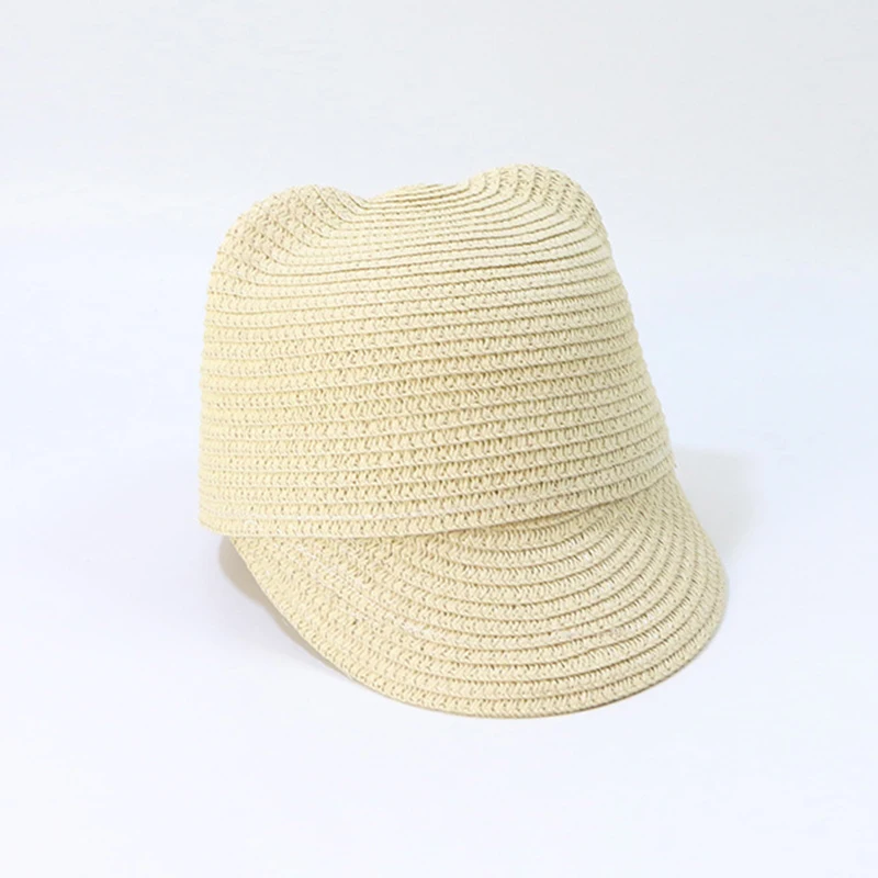 Новинка года, милая детская Солнцезащитная шляпа для девочек и мальчиков, Панама для детей, пляжная шляпа, соломенные шляпы, Детская летняя кепка с украшением в виде ушек