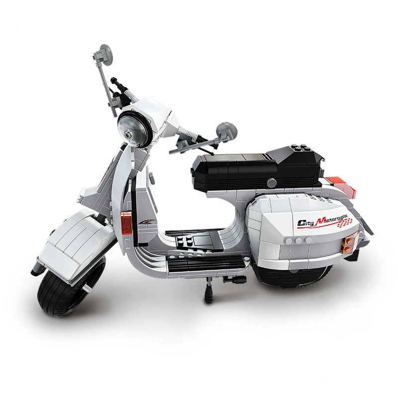 732pcs Genuine Technical Classic Series The Vespa P0 Moto Building Blocks Bricks Boy Model Gift Blocks Aliexpress