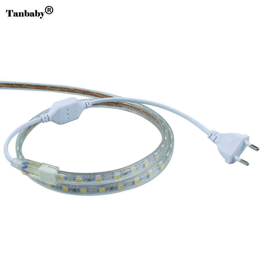 

EU Plug Wide Connector for High Voltage 220v 3528 5050 3014 LED Strip Lights Accessory High Voltage HA