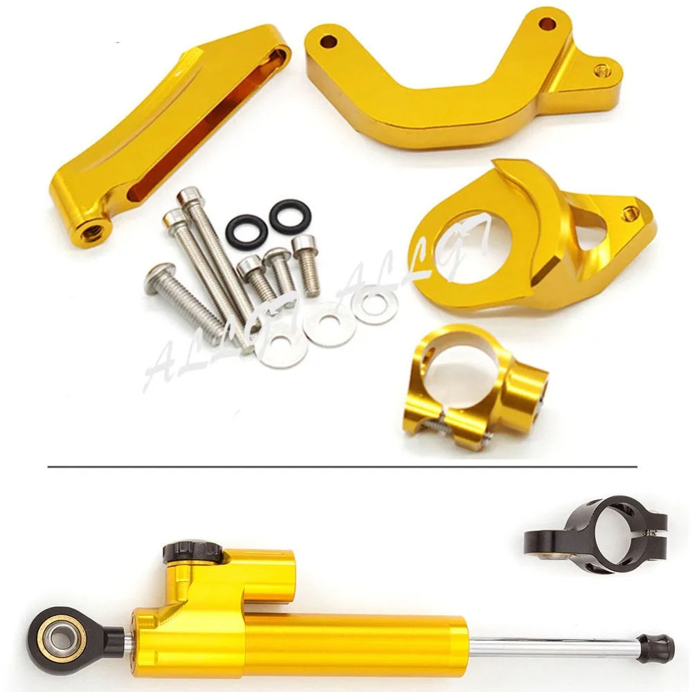 

CNC Steering Damper Stabilizer Bracket Mount Kit for 2009 2010 2011 2012 2013 2014 2015 Suzuki GSXR1000