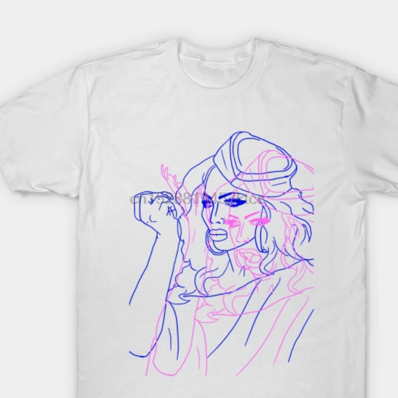 

100% Cotton O Neck Custom Printed Tshirt Men T Shirt Tongue Popart Rupauls Drag Race Women T Shirt