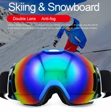 SJ-Maurie лыжные очки UV400 Анти-Туман Лыжные Schutzbrille MTB Лыжный Спорт Для мужчин Для женщин зимние сноуборд Альпинизм очки с двойными линзами