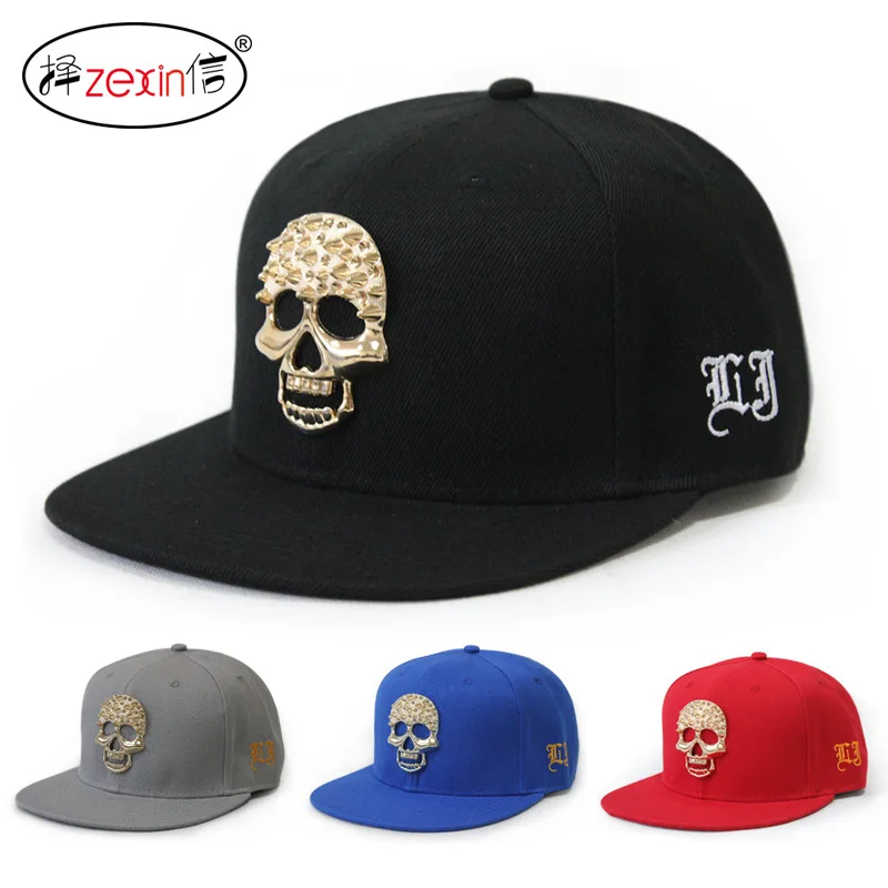 Gorra de béisbol mujeres sombrero Hip hop sombrero plano gorra de béisbol del cráneo del remache hombres bboy algodón Gorras Para Hombre beisbol adolescente