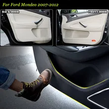 4 шт. Новые Межкомнатные Двери Из Углеродного Волокна Боковой Край Anti-kick Площадку Защита Наклейка Для Ford Mondeo 2007-2012