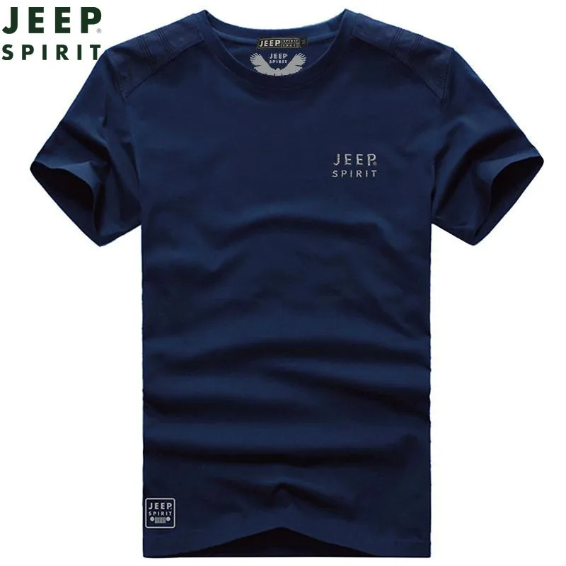 

JEEP SPIRIT Summer t shirt Men's T-shirts Casual Loose Cotton tee shirt homme O-Neck Military tshirt Men Camisetas hombre M-3XL