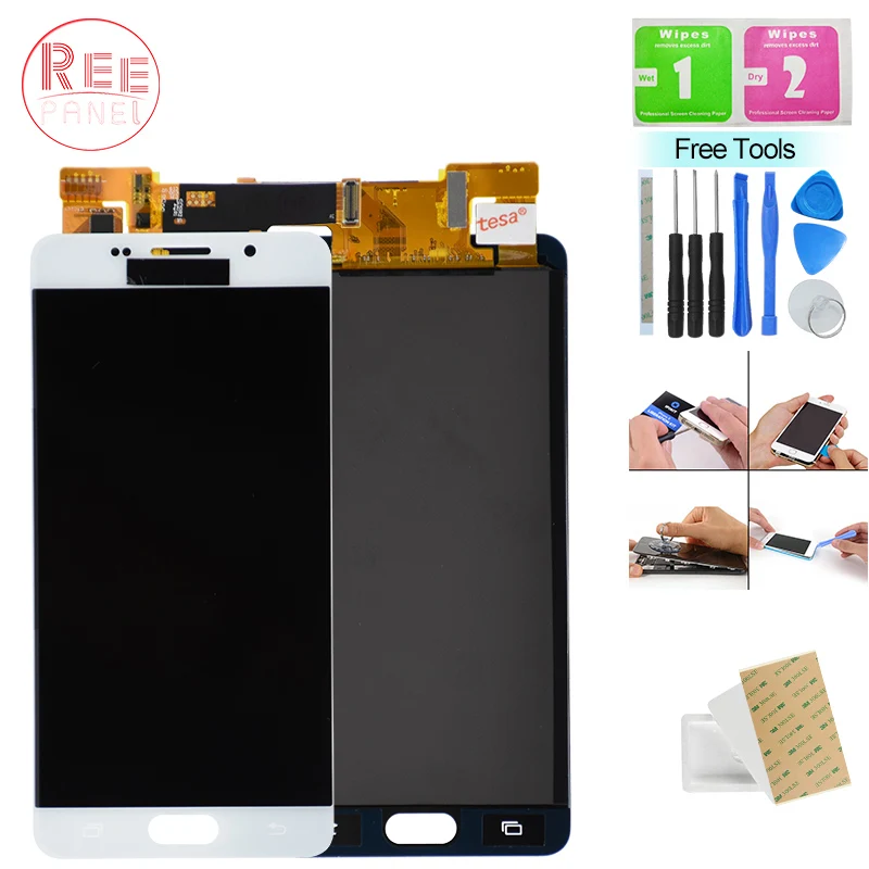 

TFT LCD For SAMSUNG GALAXY A5 2017 A510 A510F A510M SM-A510F LCD Display Touch Screen Digitizer Assembly Can Adjust Brightness